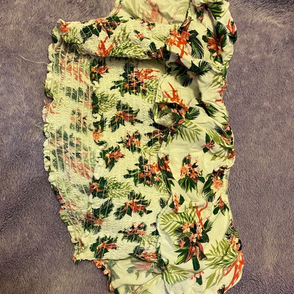 Flower pattern tube top - Picture 1 of 2